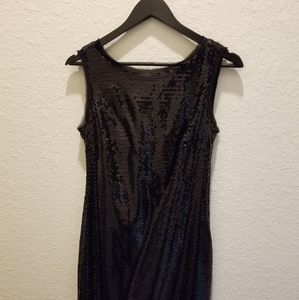 Cynthia Rowley black sequin cocktail dresss
